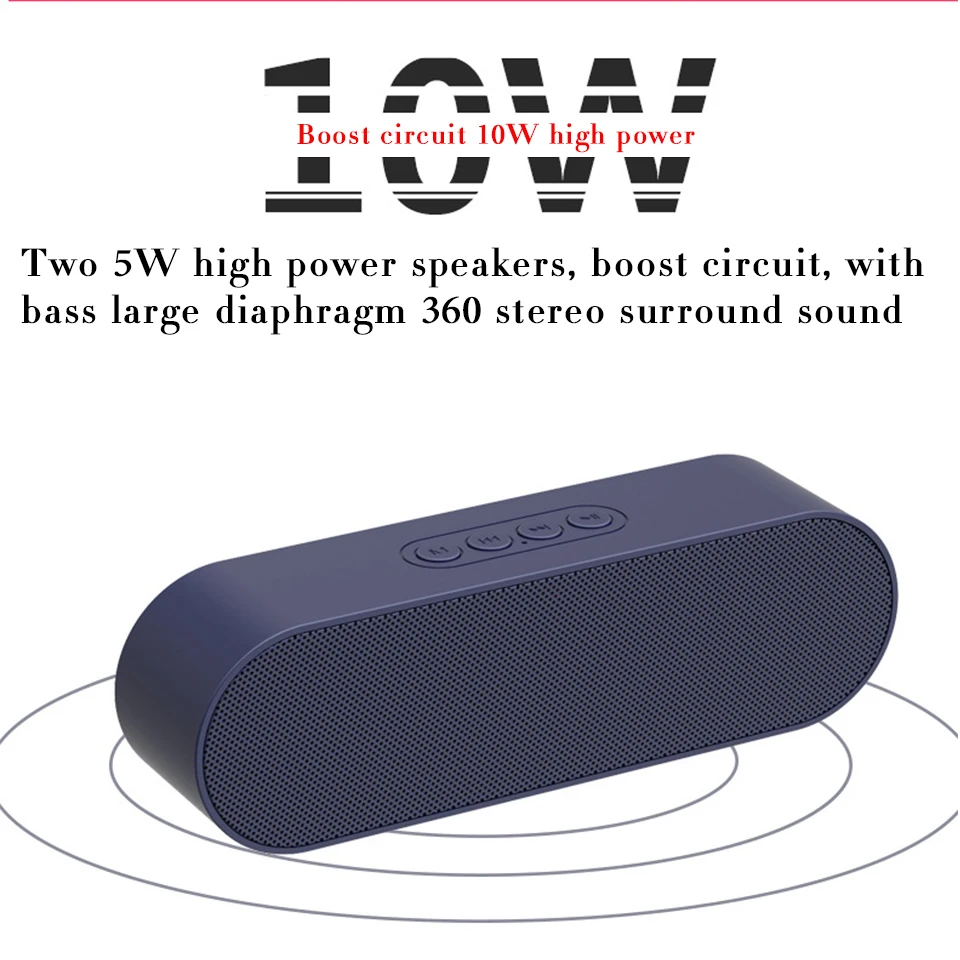Мощный Bluetooth динамик 10 Вт fm-радио TF карта сабвуфер Колонка Саундбар ТВ Hifi звуковая