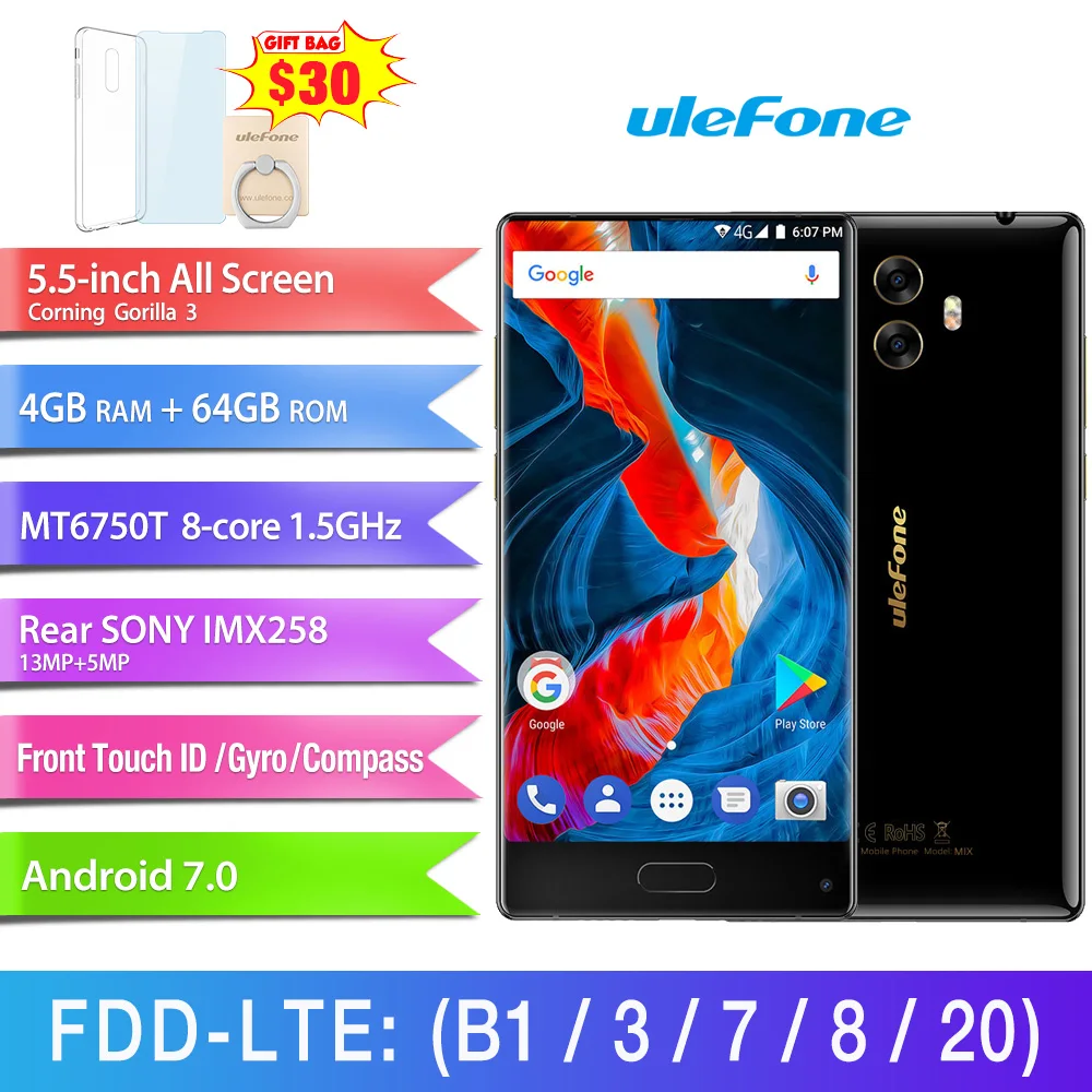Смартфон Ulefone Mix 4 ГБ+64 ГБ|Смартфоны| |