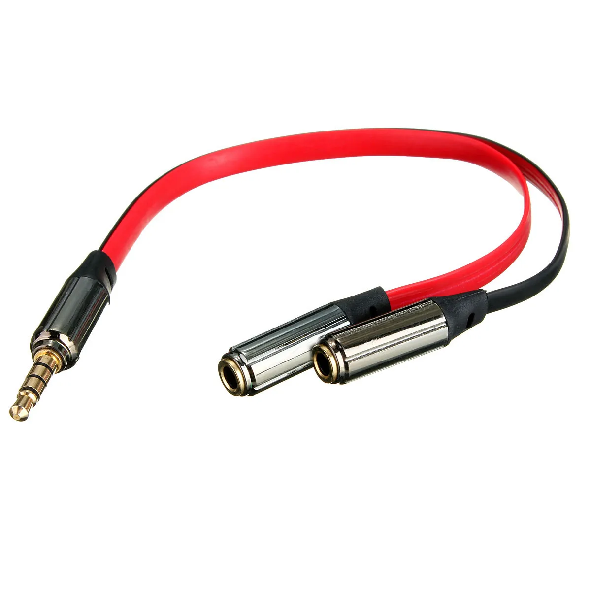 Кабель удлинитель для наушников 3 5 мм|extension cable|gold malesplitter headphone |