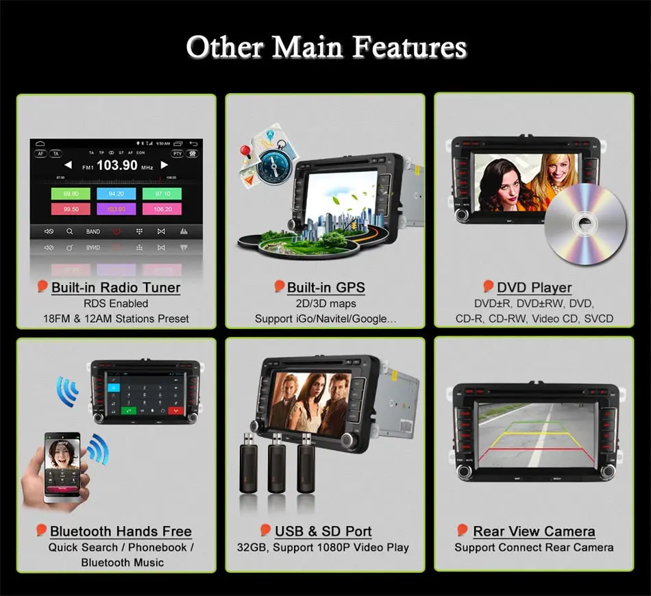 Ownice c500 Android 6.0 4 Ядра 2ГБ RAM Dvd-плеер Автомобиля Для Volkswagen Passat Caddy Sharan Jetta POLO GOLF Skoda Seat