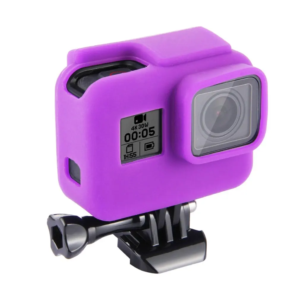 PULUZ для спортивной экшн-камеры Go Pro Аксессуары Силиконовый чехол кожи для Gopro Hero5 Камера для верховой езды оборудование противоударный Установка Pu190