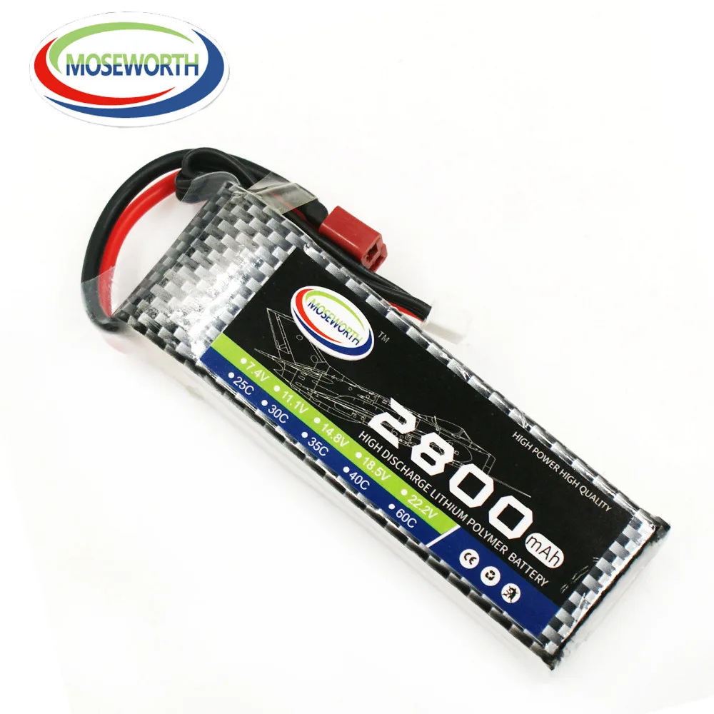 Аккумулятор Lipo 4S 14 8 в 2800 мАч 30C для игрушек с дистанционным управлением