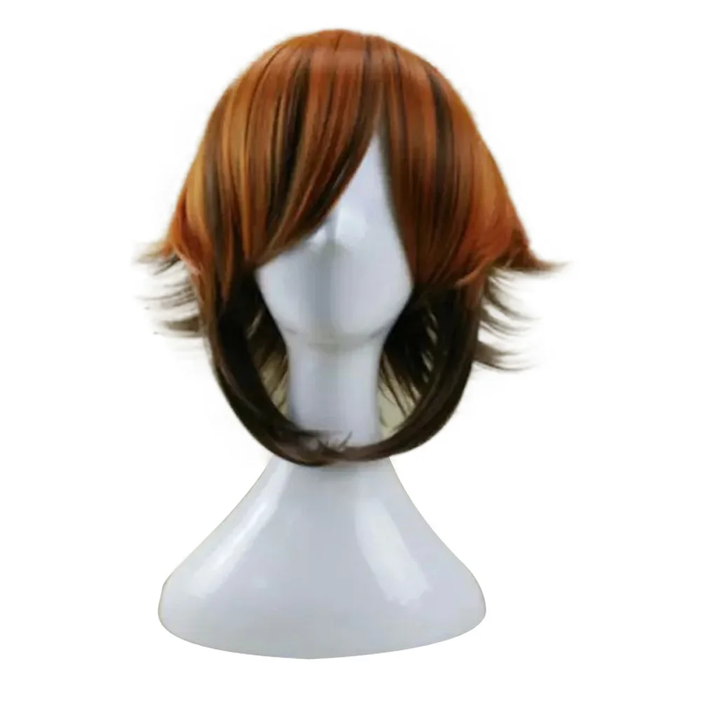 HAIRJOY синтетические волосы фиолетовый синий смешанный красный косплей парик прямой Омбре костюм парики 2 цвета доступны - Цвет: brown blonde