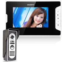 free shipping 7 inch lcd color video door phone intercom system weatherproof night vision camera home security
