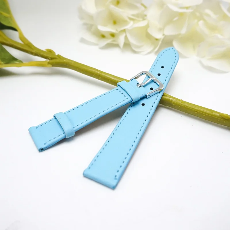 Ремешок кожаный для женских наручных часов 12 мм 14 16 мм|16mm strap|straps for watchesleather watchband |