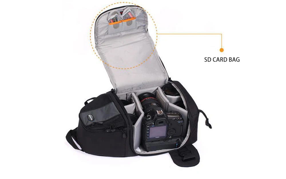Быстрый доступ SlingShot 202 AW DSLR камера фото сумка штатив рюкзак для Canon Nikon Sony Gopro +