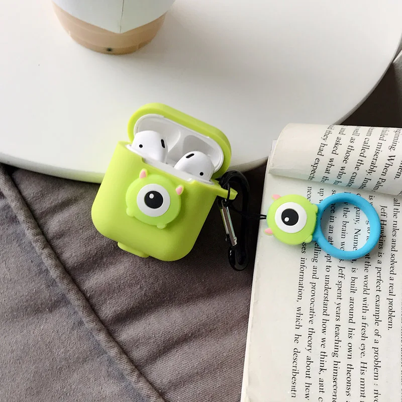 Милый мультфильм для Apple Airpods случае аксессуары Защитная крышка Bluetooth наушники случае Модные Жёсткие Чехлы гарнитура зарядки мешок