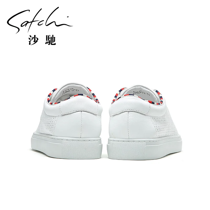 Breathable Full Grain Leather Lace-Up Casual Shoes Men With Rubbery Sole | Обувь