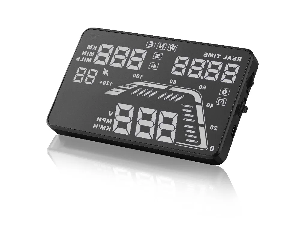 Дешевые 5 ''экран дисплей автомобиля HUD компас с gps головы вверх системы