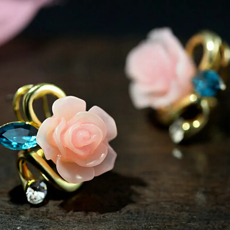 Новинка 2017 модные серьги гвоздики Лидер продаж классические золотого цвета с