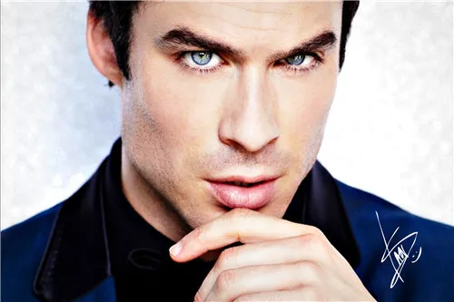 Горячая Распродажа Ian Somerhalder Дневники вампира плакат на холсте из ткани Декор для