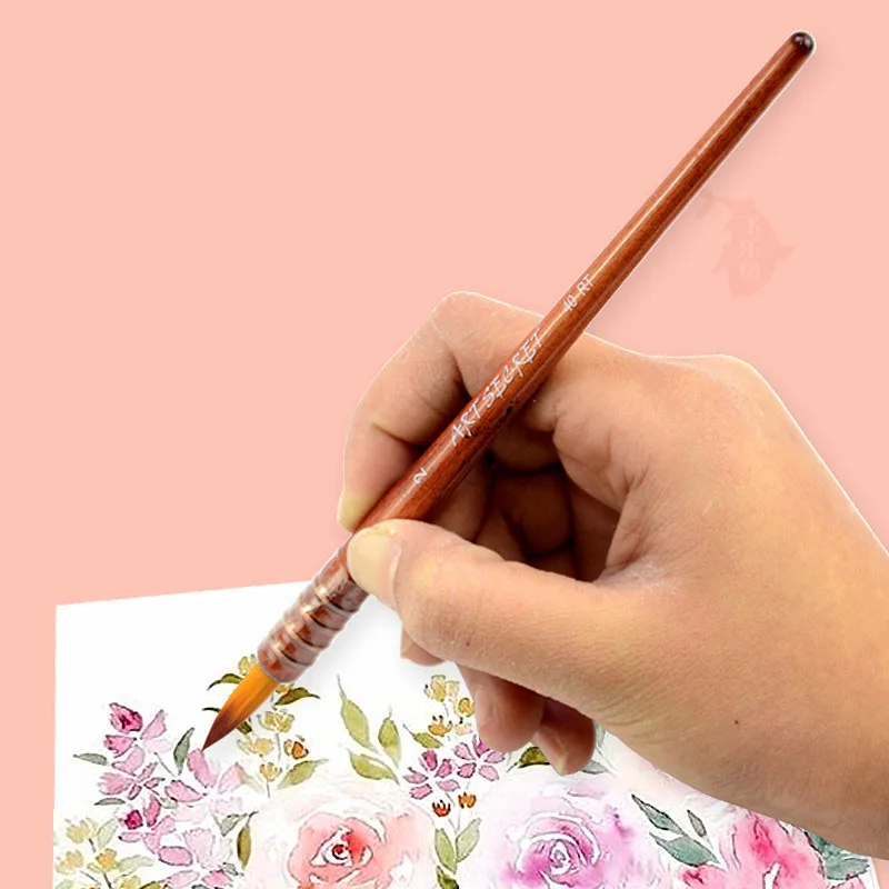 3 шт. профессиональные кисти для рисования таклоновыми волосами акварельные