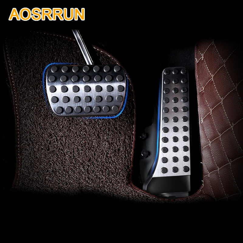 Педаль акселератора AOSRRUN из нержавеющей стали педаль тормоза автомобильные