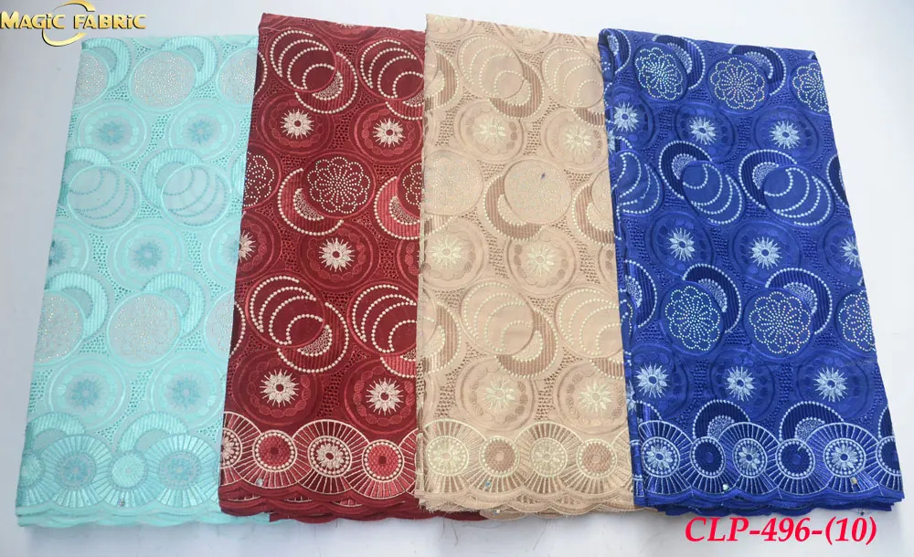 African Voile Lace Fabric 2019 High Quality Swiss lace In Switzerland Cotton Blue Dresses For Women CLP-496 | Дом и сад