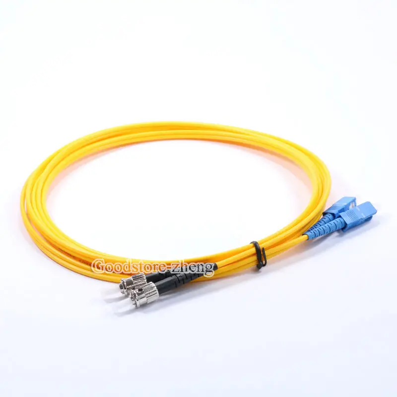 SC к ST оптоволоконный Соединительный шнур Джампер кабеля SM simplex 9/125 фотоволоконный