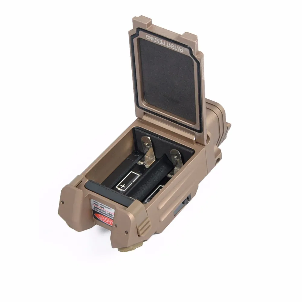 Тактическая охотничья вспышка светильник DBAL PL светодиодный с красным лазером и