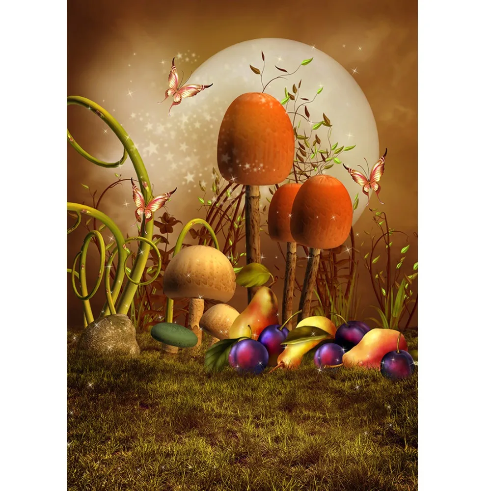 Фон для фотосъемки с изображением грибов реквизит портрет Дети Малыш душ