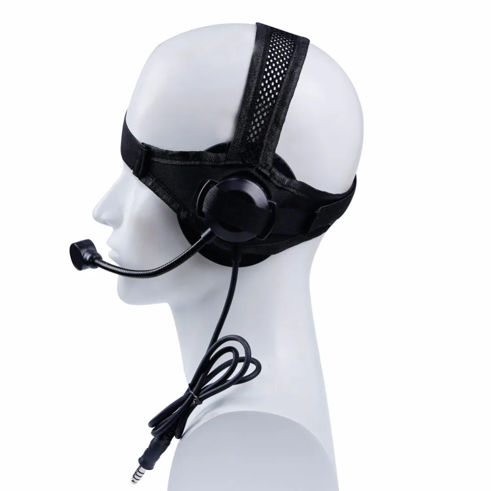 Тактический гарнитура II для наушников с микрофоном PTT Walkies рации CS Охота игровые