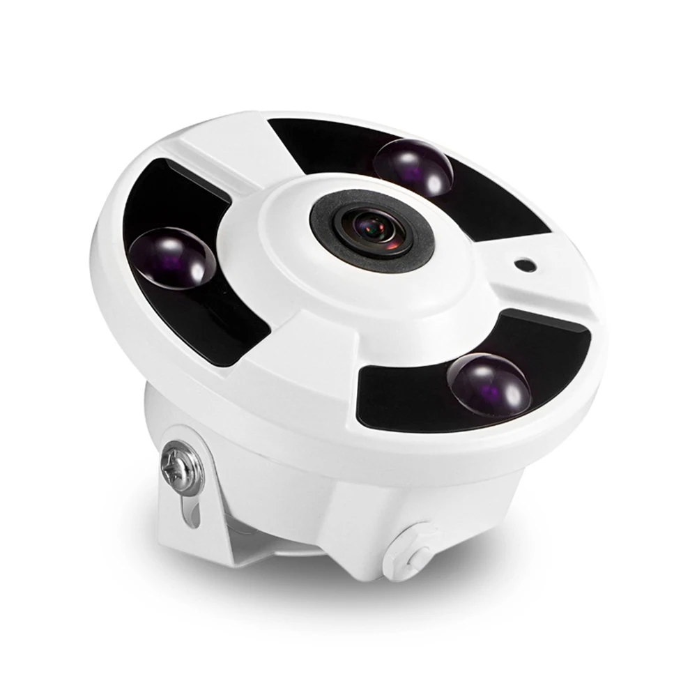 New 2.0MP 360 Degree 1.44mm Fixed Lens FishEye IP Camera Panoramic CCTV AHD Color IR Dome | Безопасность и защита
