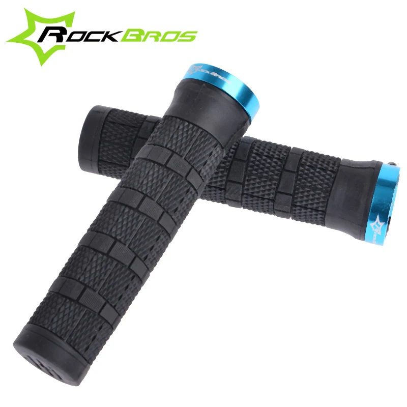 ROCKBROS Упоры для рук на руль велосипеда Нескользящие Грипсы алюминий + PE резиновые