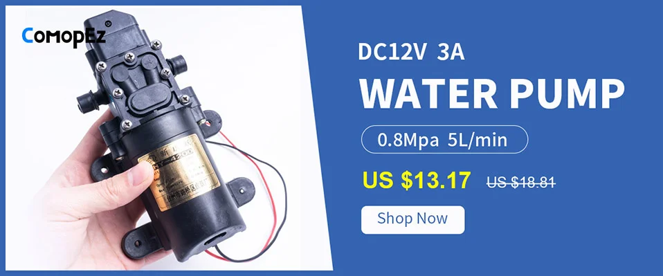 DC 12 В 15 Вт 130PSI 1.5L/мин вода Высокая мембранный насос давления самовсасывающий насос с автоматическим переключателем для садовая тележка