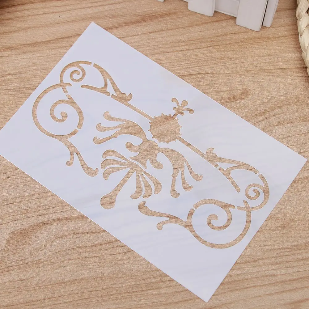 Изысканная люстра многоразовые трафареты аэрограф живопись на холсте торт