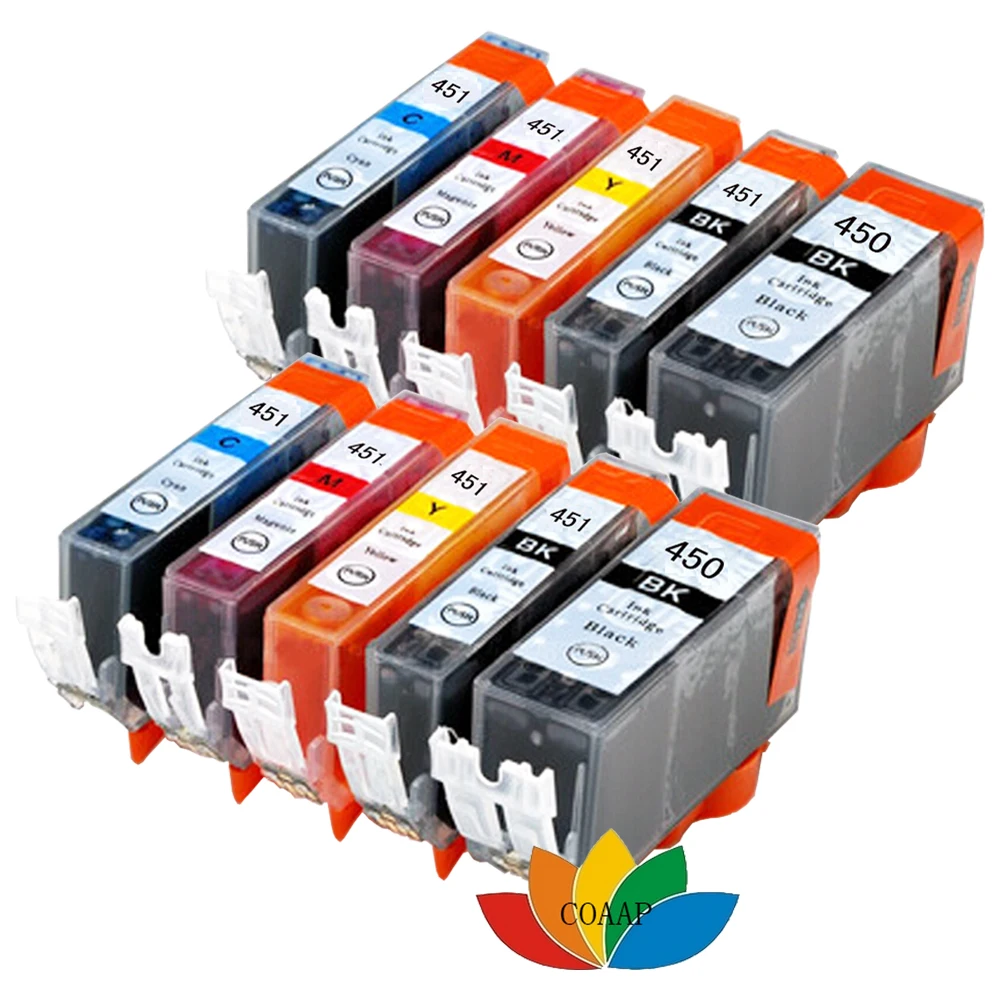 10 шт. PGI 450 CLI 451 совместимый чернильный картридж для canon PIXMA IP7240 MG5440 MG5540 MG6440 MG6640 MG5640