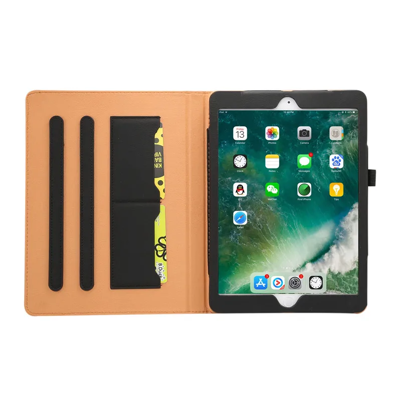 Для Apple ipad 9,7 чехол для ipad air Роскошный дизайн книги Капа отделения для карт TPU coque для ipad air 2 Чехол для ipad 9,7