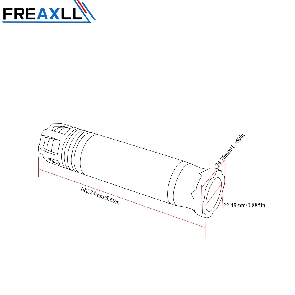 FREAXLL алюминиевый резиновый гель 7/8 &quot22 мм CNC Ручка Бар Ручные ручки