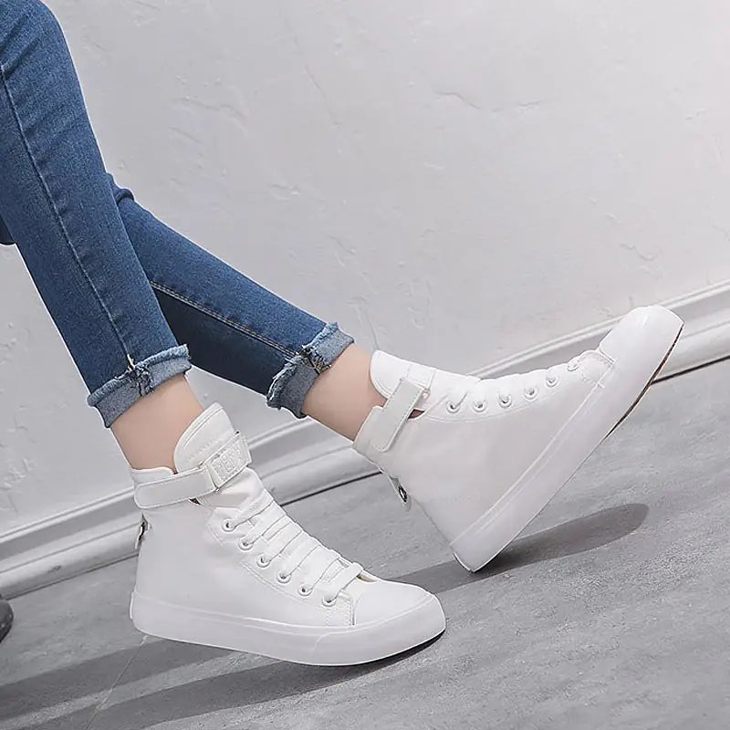 Sneakers women 2021 new fashion canvas sneakers solid color breathable shoes outdoor running female | Спорт и развлечения