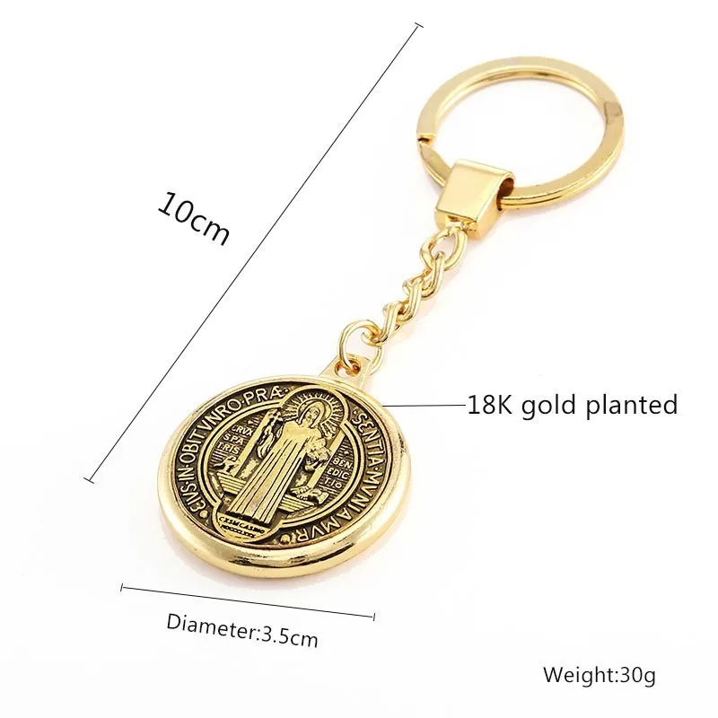New crucifix jesus cross keychain for women men Trendy jesus christian virgin mary pendant key chain car styling keyring jewelry
