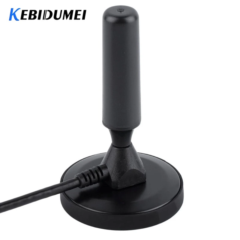 New Wireless Television Antennas Digital 30dBi Indoor Gain DVB-T/FM Aerial Antenna PC for TV HDTV Black | Электроника