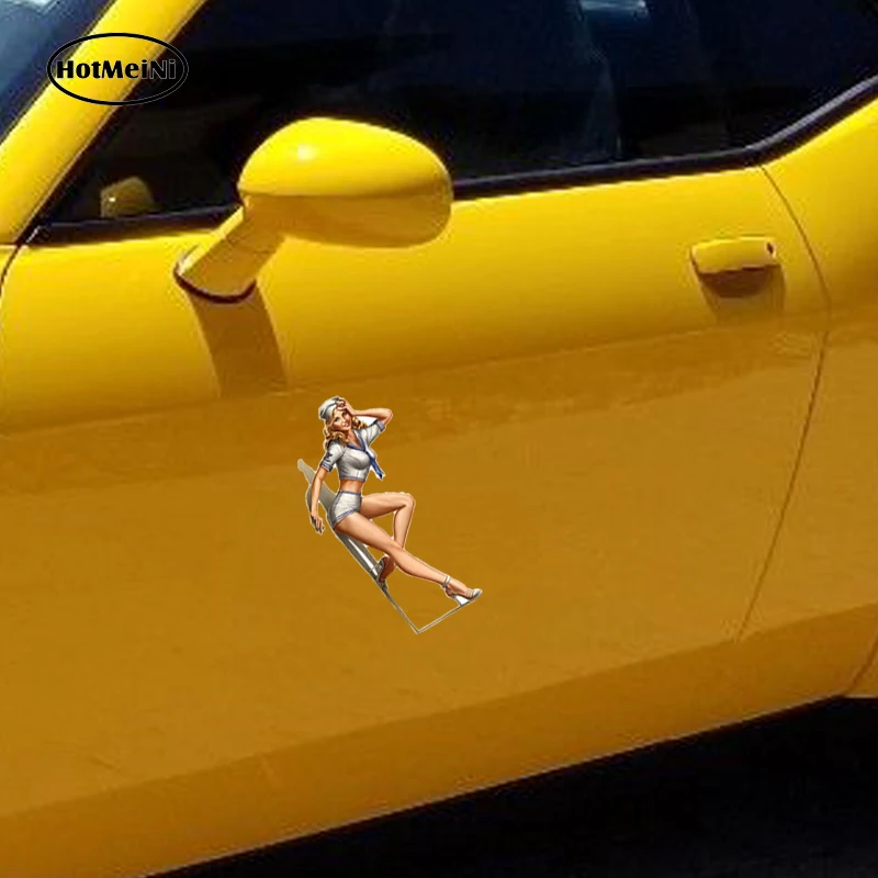 HotMeiNi Blonde-Sailor-Ver.2-Pin-Up-Girl-Decal Waterproof Car Accessories bumper window car sticker 15cm x13cm | Автомобили и
