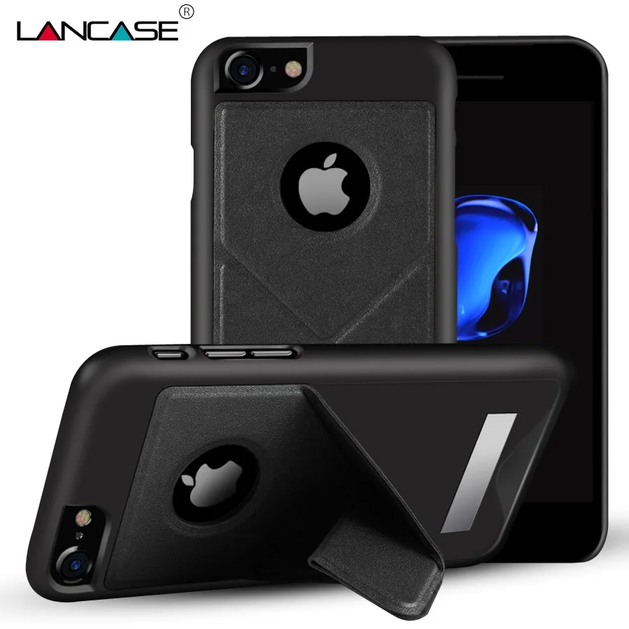 Lancase для iPhone 7 чехол Гибридный Панцири Подставки ультра-тонкий ПК Жесткий Чехол Plus