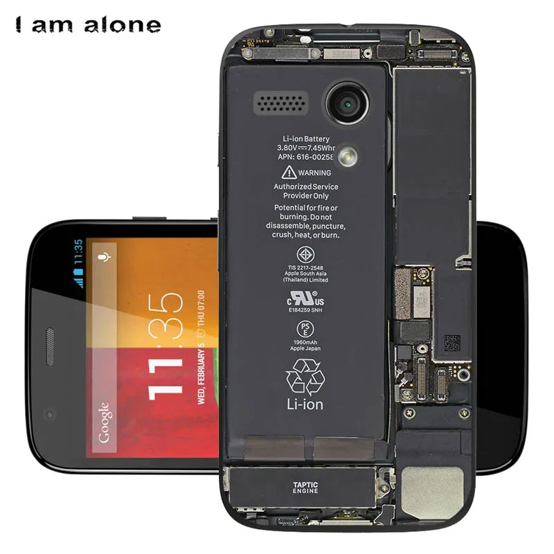 Чехлы для телефонов I am alone для Motorola Moto G XT1032, мягкий ТПУ чехол для мобильного телефона, милые сумки для Motorola Moto G
