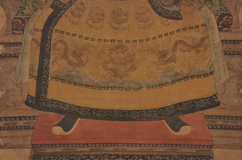 Изысканная Китайская классическая живопись свитка император династии Цин дао