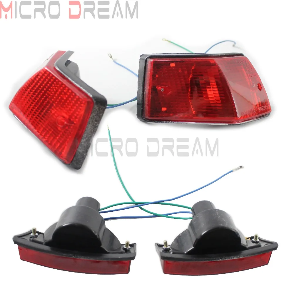 4x красная Передняя и задняя лампа мигалка указатель поворота для Vespa P PX VSX VNX