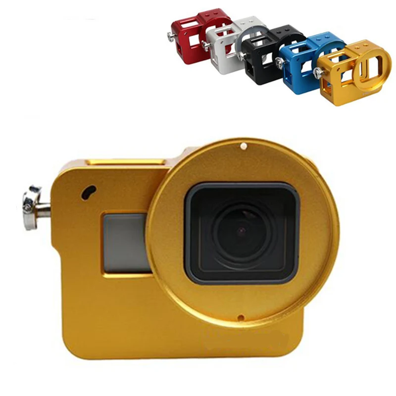 Алюминиевый корпус с ЧПУ для Gopro Hero 5 + крышка объектива 52 мм УФ фильтр Go Pro