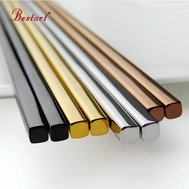 Палочки для еды из нержавеющей стали 4 пары|stainless steel chopsticks|steel chopstickschop sticks |