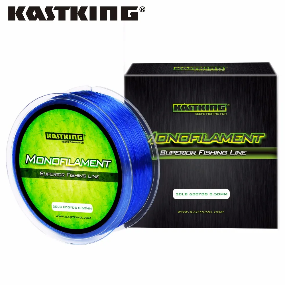 KastKing 550 м прочная нейлоновая леска 100% Японии Материал нехватки памяти 4 30LB нейлон