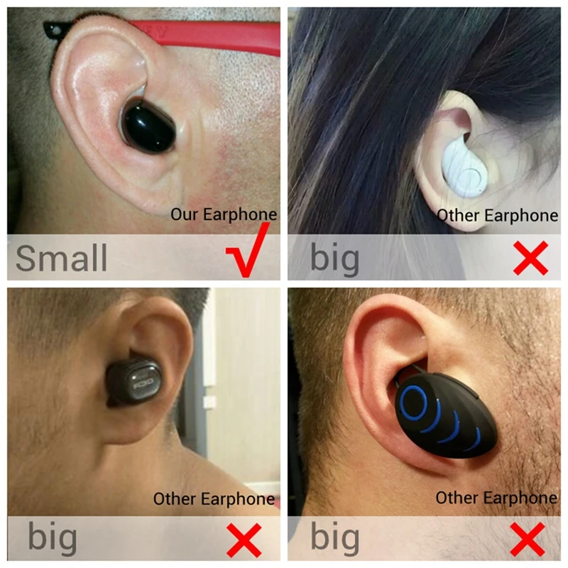 OVLENG мини наушники Bluetooth In Ear невидимый беспроводной Earbud маленький bluetooth наушник