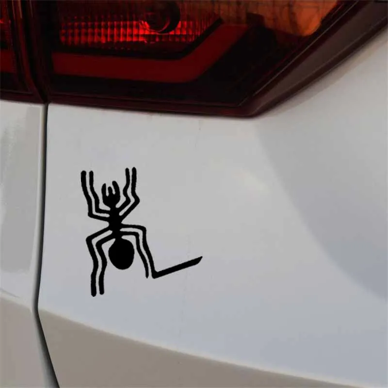 

YJZT 15.2CM*16.4CM Spider Symbol Funny Vinyl Decal Sticker Car Black/Silver C19-0314