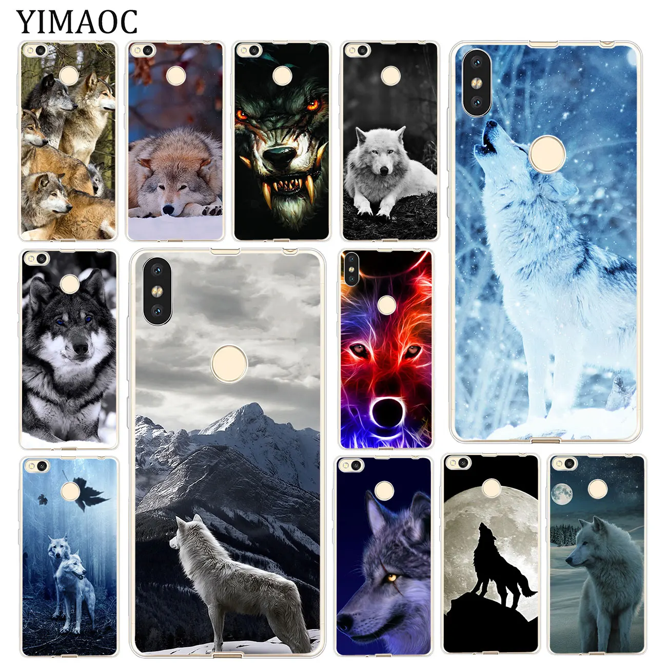 Мягкий силиконовый чехол для телефона YIMAOC The Wolf animal Xiaomi MI Redmi 8A 7A 6A 5A 4X Note 8 7 6 Pro 5