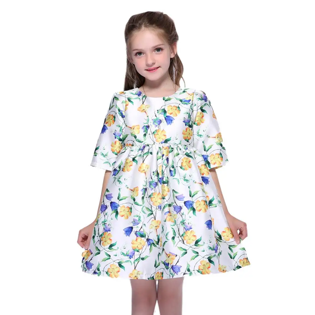 Kseniya Kids/платья с принтом для больших и маленьких девочек; сезон осень-зима; двухслойное платье принцессы с бабочкой для девочек с лентами; Возраст 2-10 лет - Цвет: Green