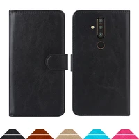 luxury wallet case for nokia x71 pu leather retro flip cover magnetic fashion cases strap