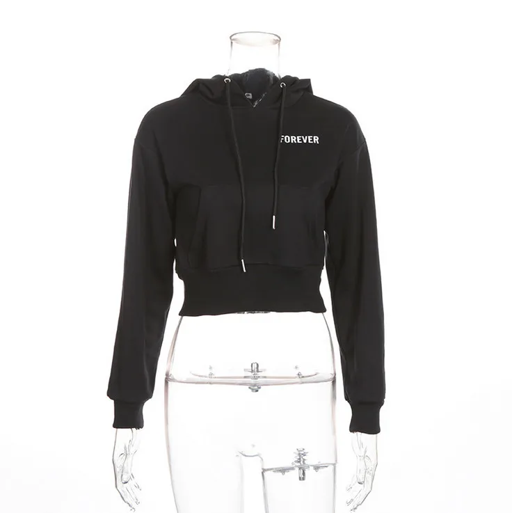 Женские свитера с капюшоном укороченный Топ куртка для бега ветровка упражнений