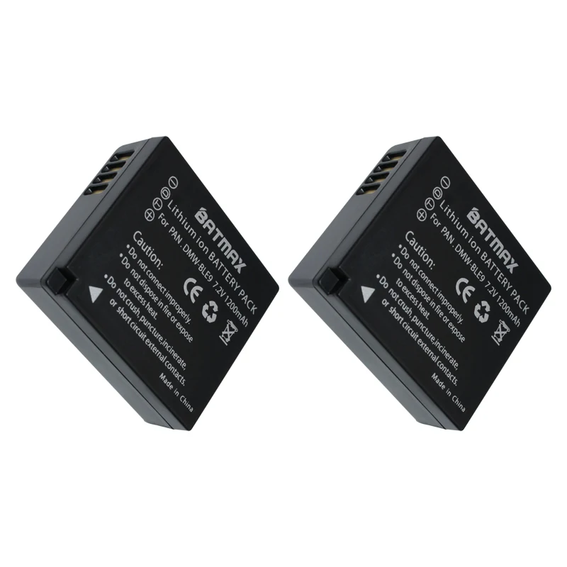 Аккумуляторы и зарядное устройство для Panasonic Lumix GF6 GX7 GX80 GX85 Mark II LX100 D-Lux (тип 109) 2 шт. |