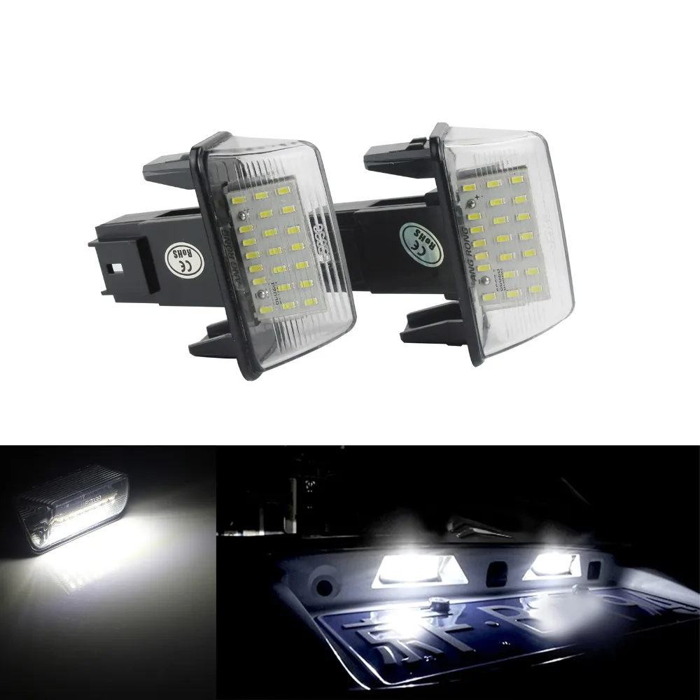2x светодиодный SMD номерной светильник ANGRONG ксеноновый белый Canbus для Peugeot +