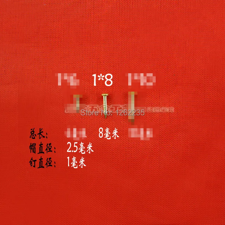 1*8 мм медные небольшие гвозди с круглой головкой бронзовые деревянные