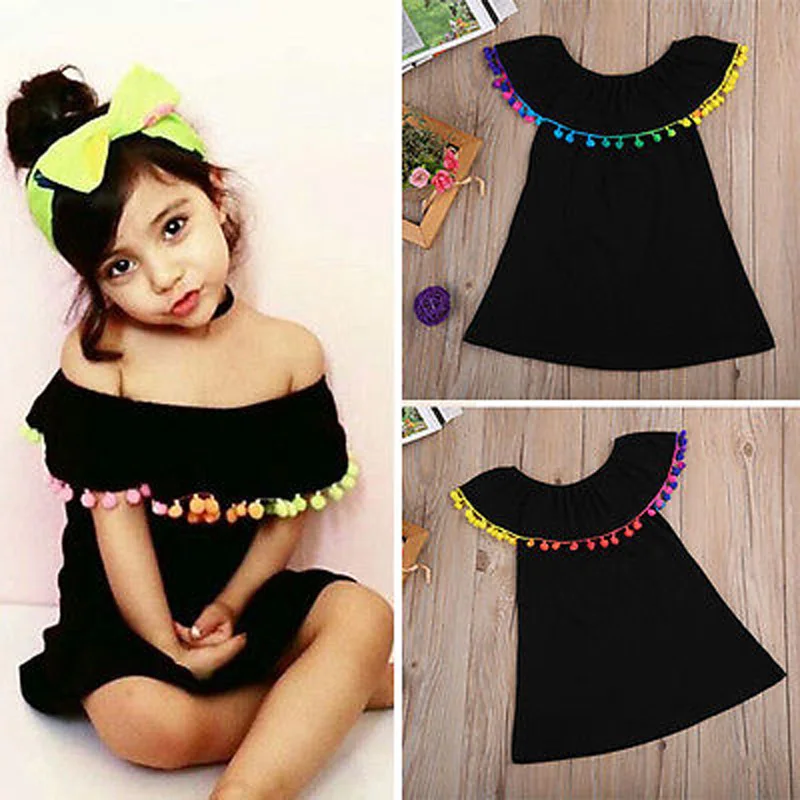 Платье без рукавов для маленьких девочек с кисточкой Сезон лето платье принцессы